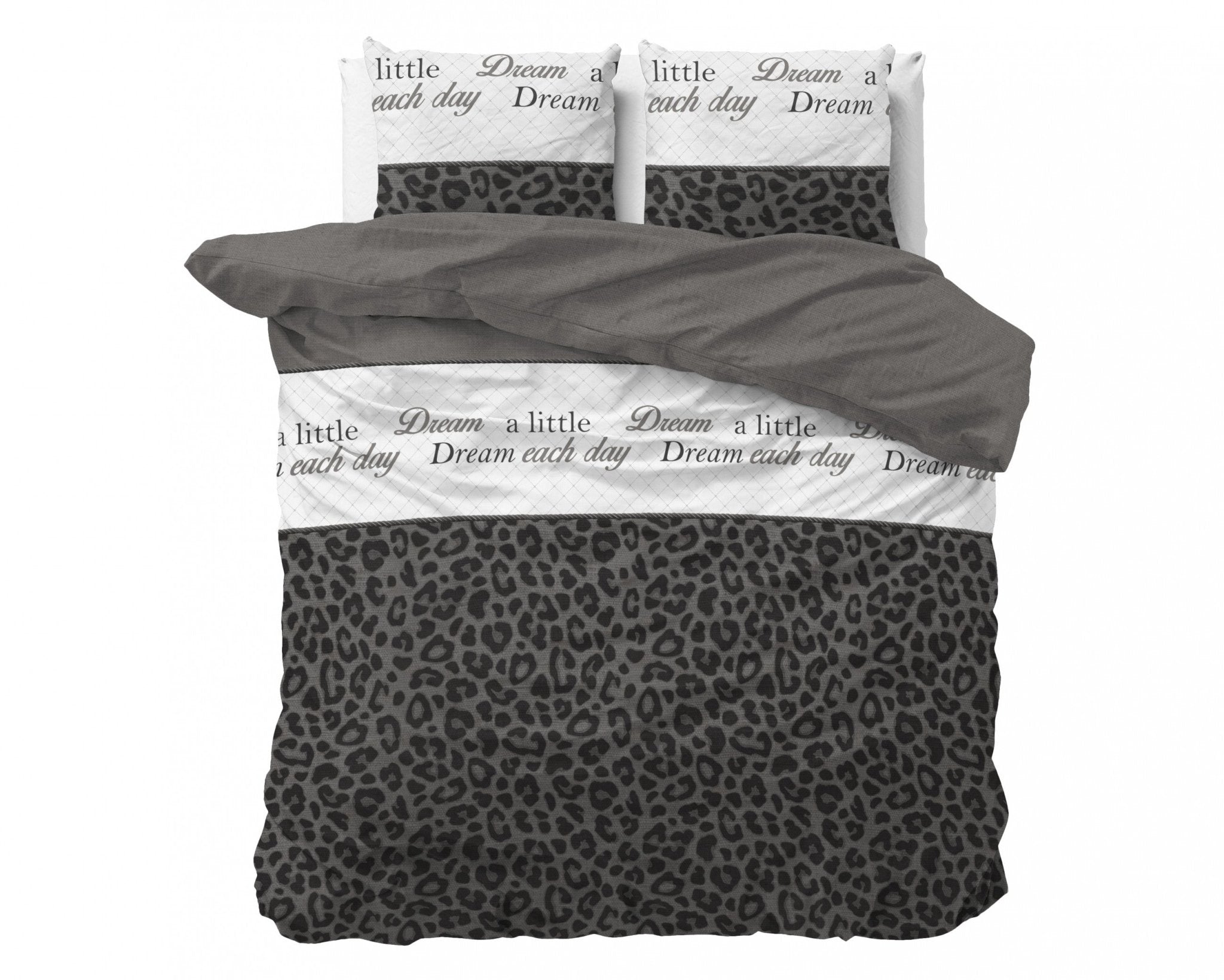 Sleeptime Dream and Sleep Antraciet Dekbedovertrek - Dromen & Wonen