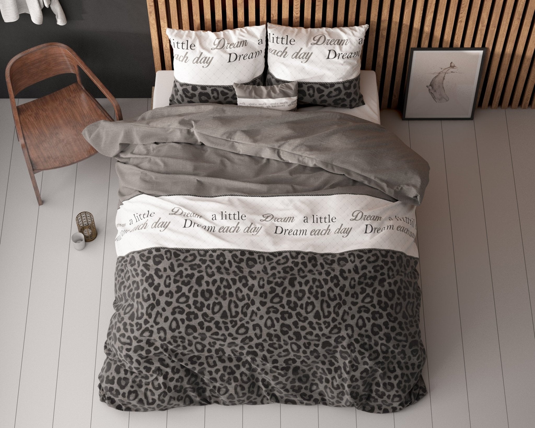 Sleeptime Dream and Sleep Antraciet Dekbedovertrek - Dromen & Wonen