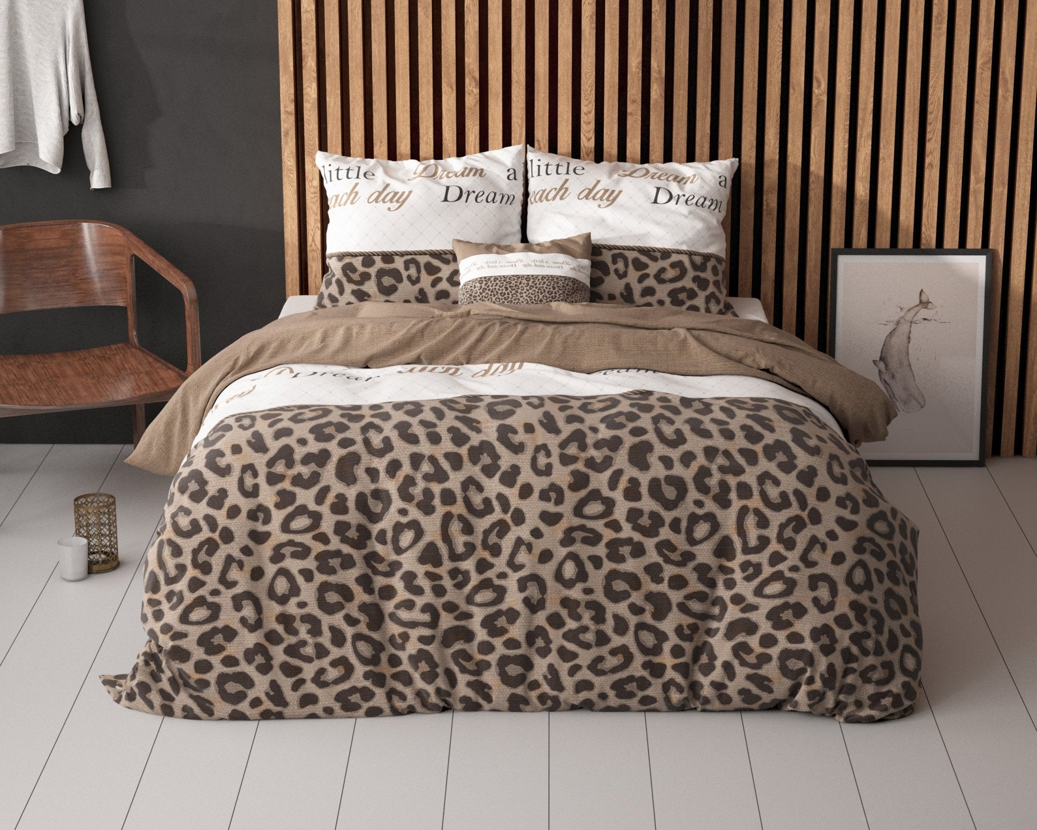 Sleeptime Dream and Sleep Taupe Dekbedovertrek - Dromen & Wonen