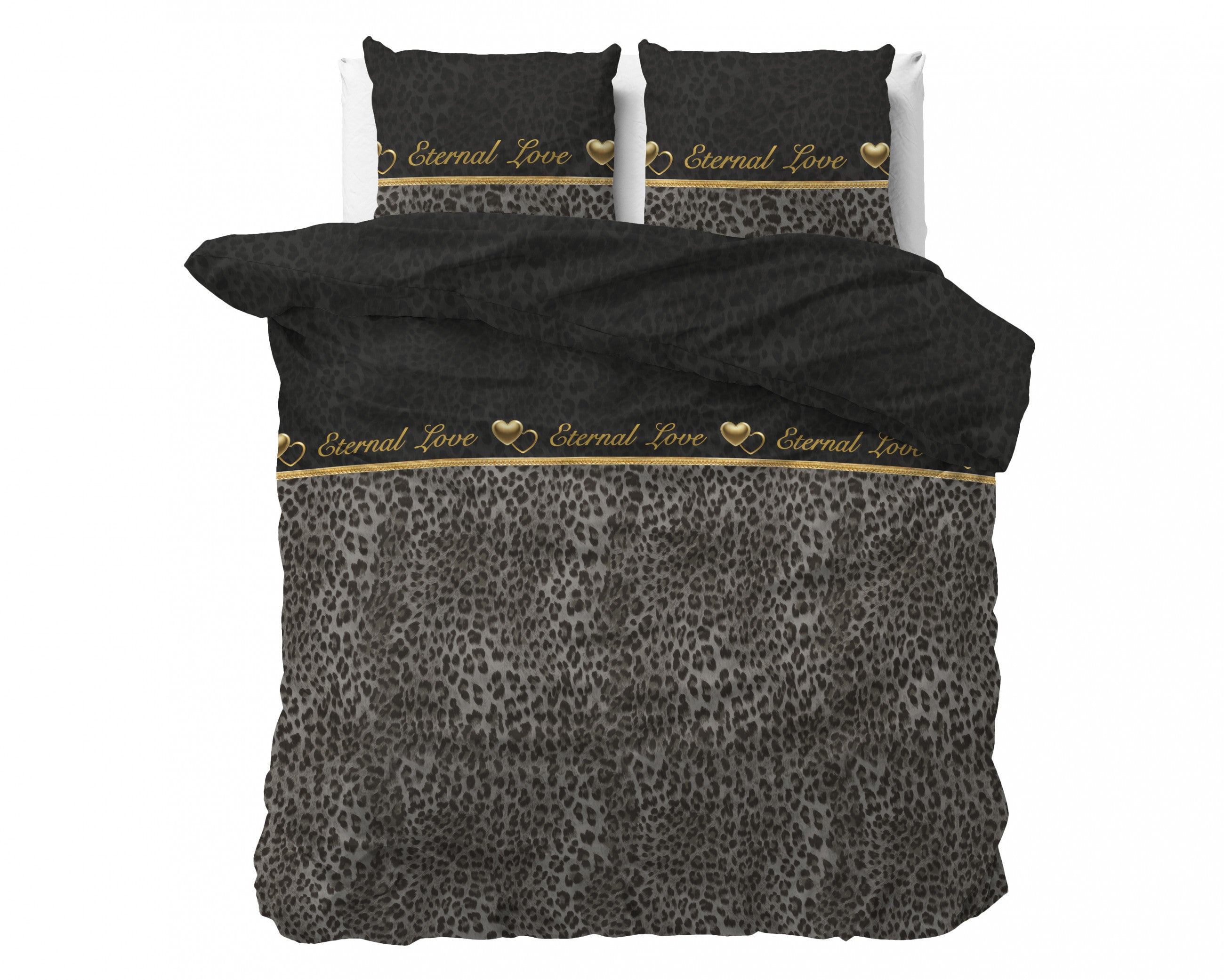 Sleeptime Eternal Love Zwart Dekbedovertrek - Dromen & Wonen