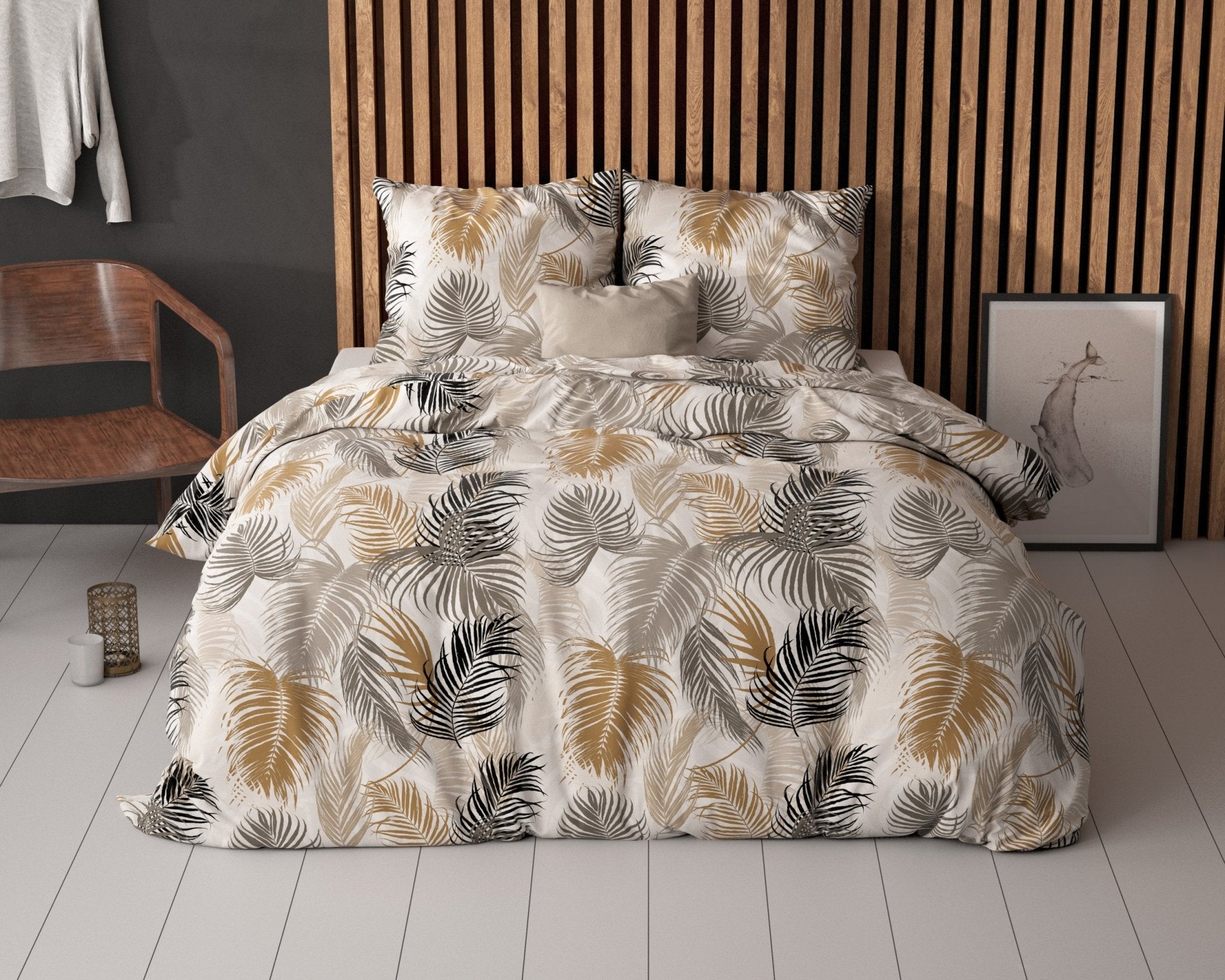 Sleeptime Feather District Zand Dekbedovertrek - Dromen & Wonen