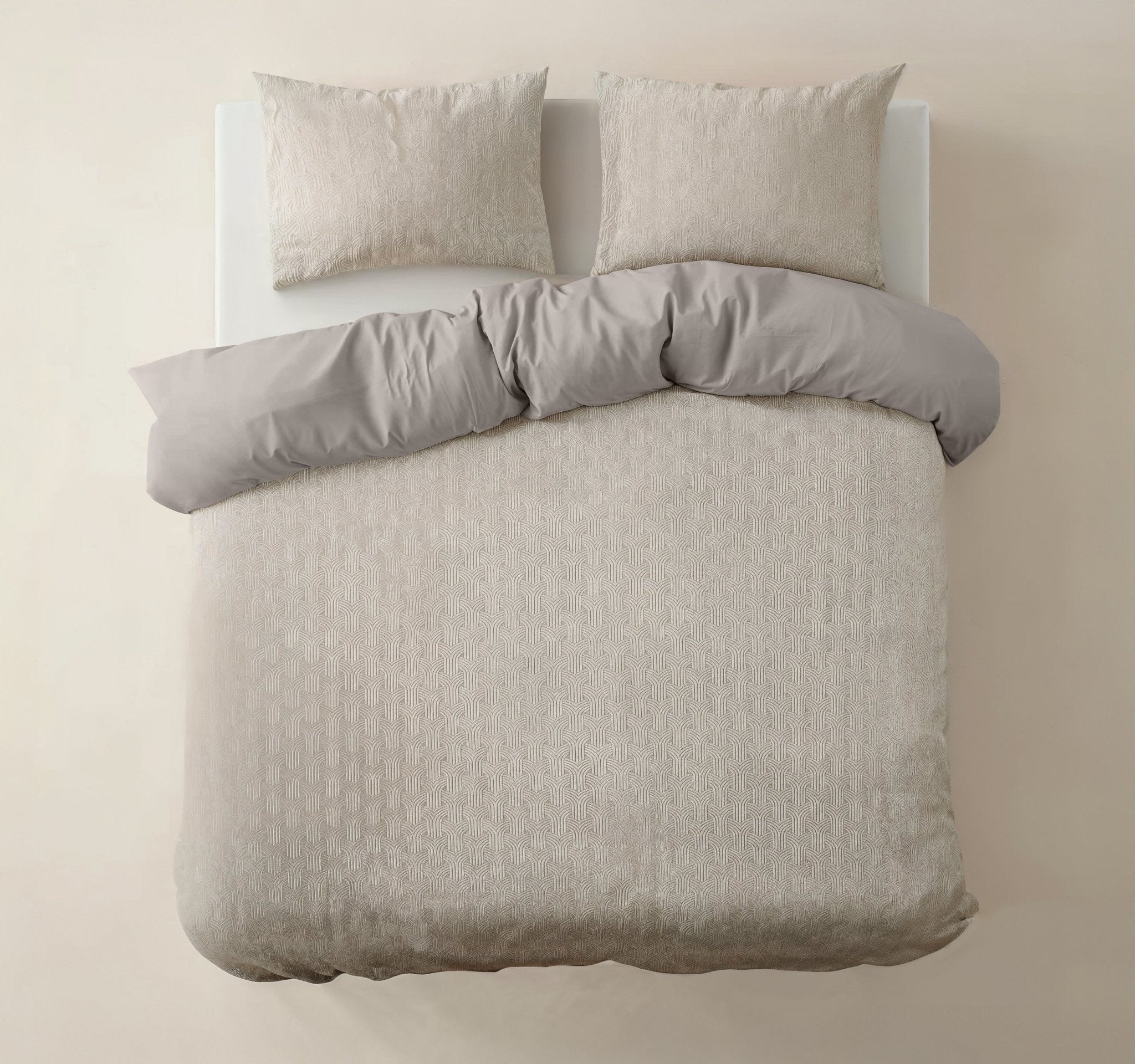 Sleeptime Flanel Art Beige Dekbedovertrek - Dromen & Wonen