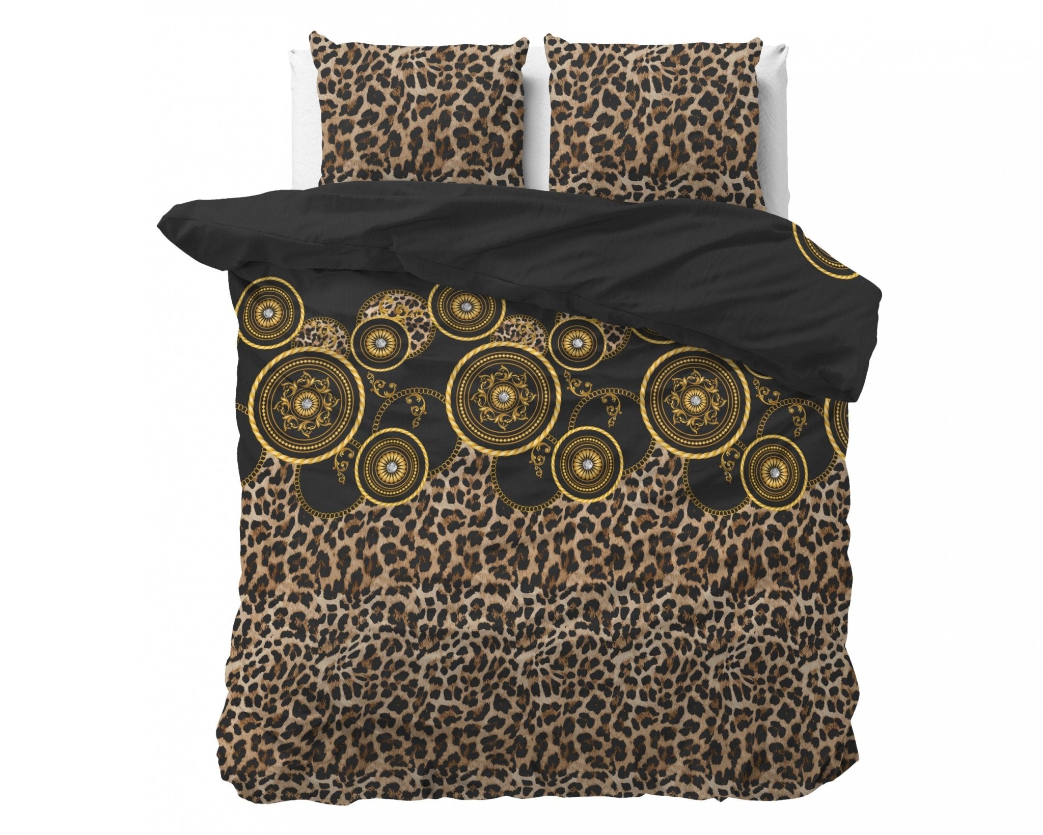 Sleeptime Golden Circle Zwart Dekbedovertrek - Dromen & Wonen