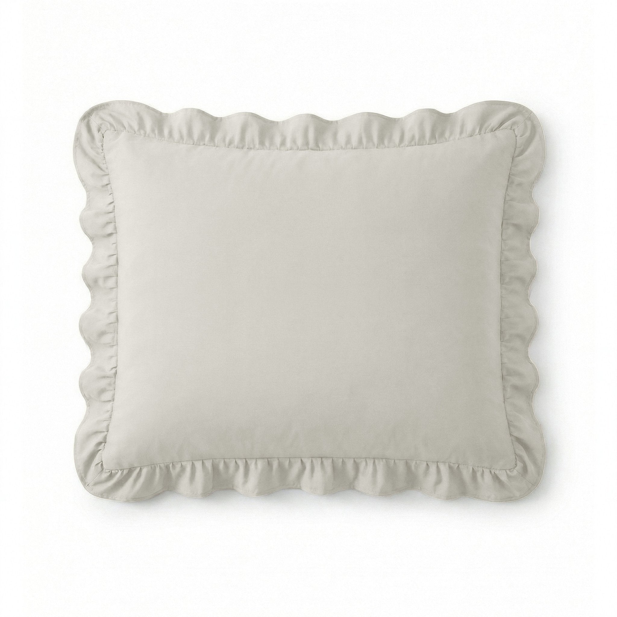 Sleeptime Kussensloop - 2 Stuks - Ruffles - Gebroken Wit - 60x70 - Dromen & Wonen
