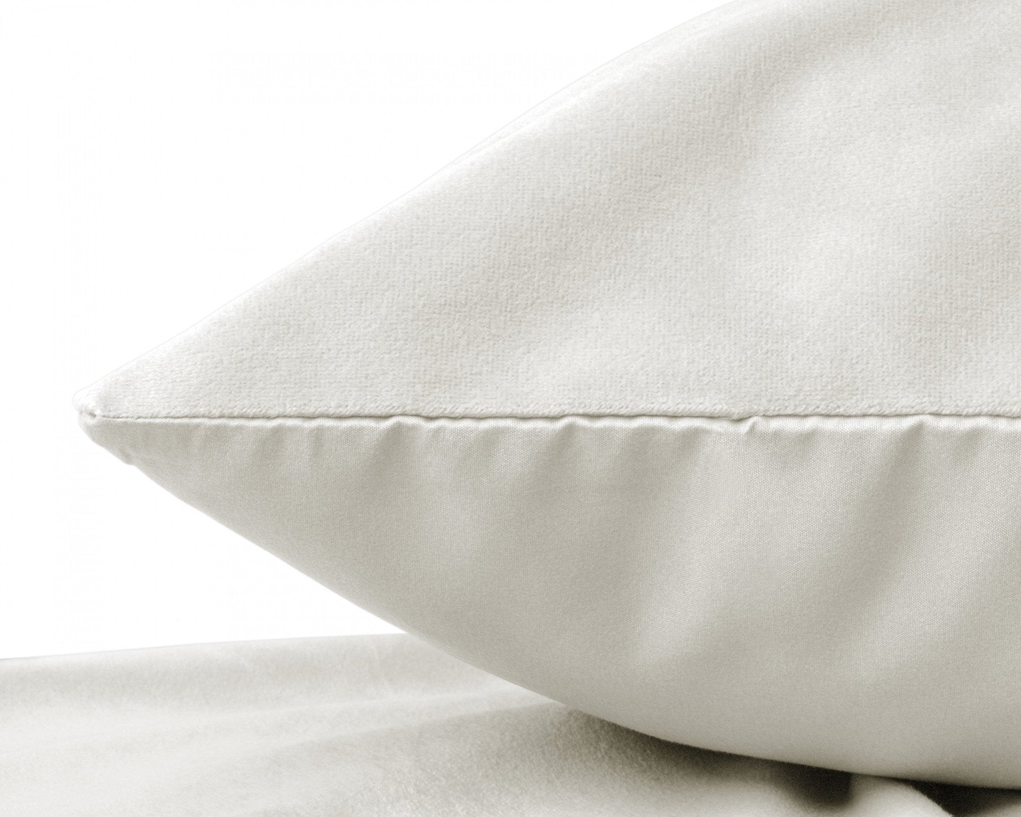 Sleeptime Kussensloop - 2 Stuks - Velvet - Creme - 60x70 - Dromen & Wonen