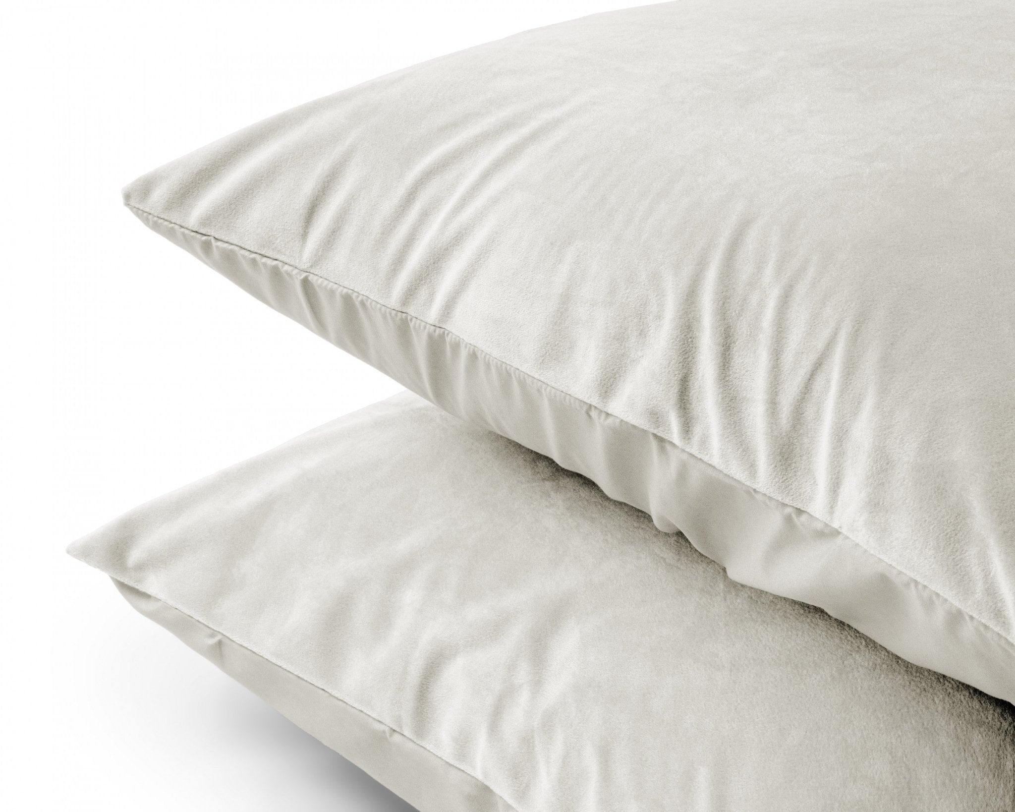 Sleeptime Kussensloop - 2 Stuks - Velvet - Creme - 60x70 - Dromen & Wonen