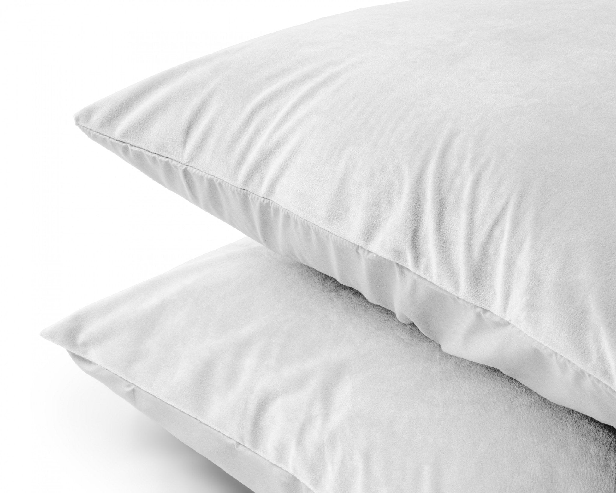 Sleeptime Kussensloop - 2 Stuks - Velvet - Wit - 60x70 - Dromen & Wonen