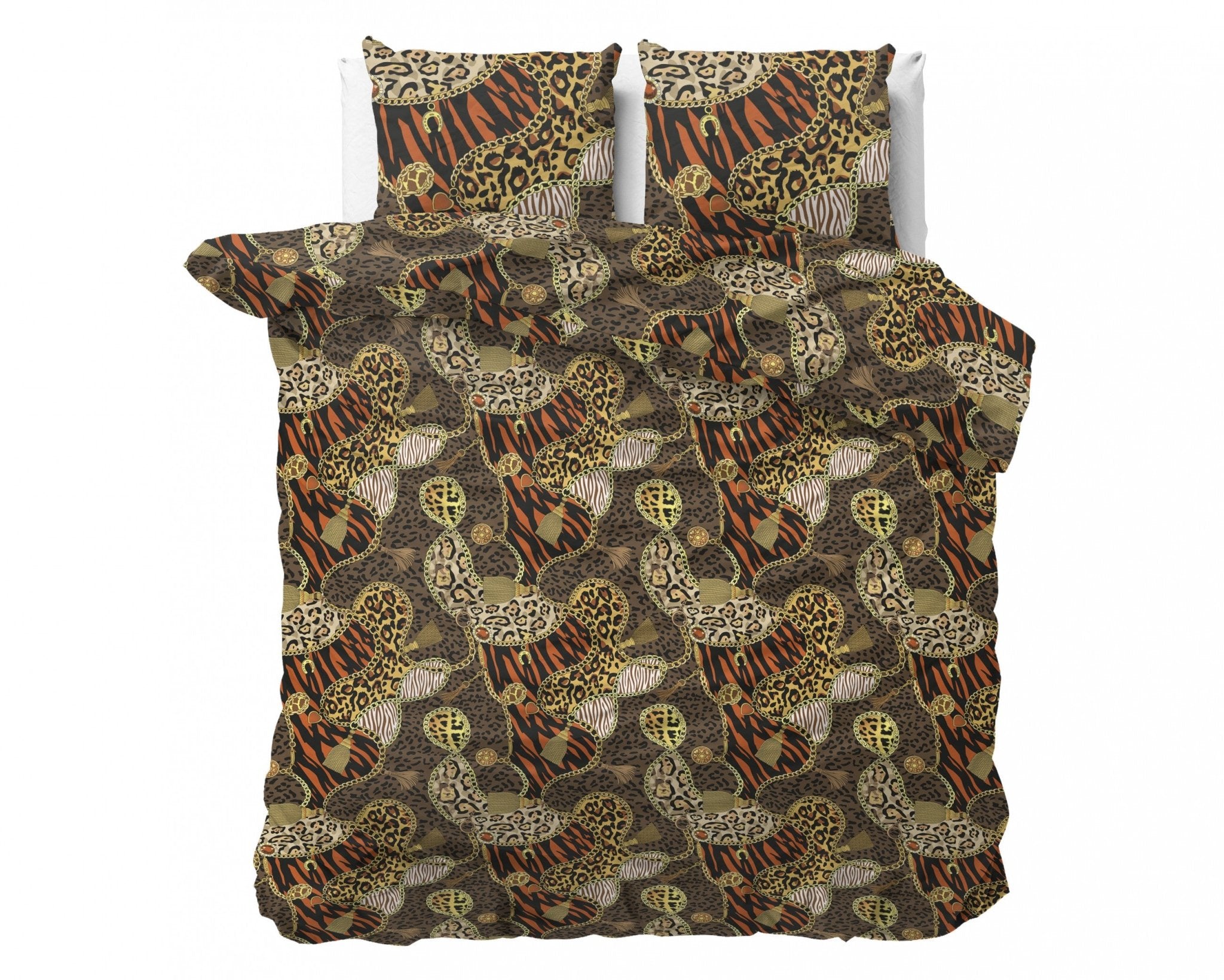 Sleeptime Panther Jewels Bruin Dekbedovertrek - Dromen & Wonen
