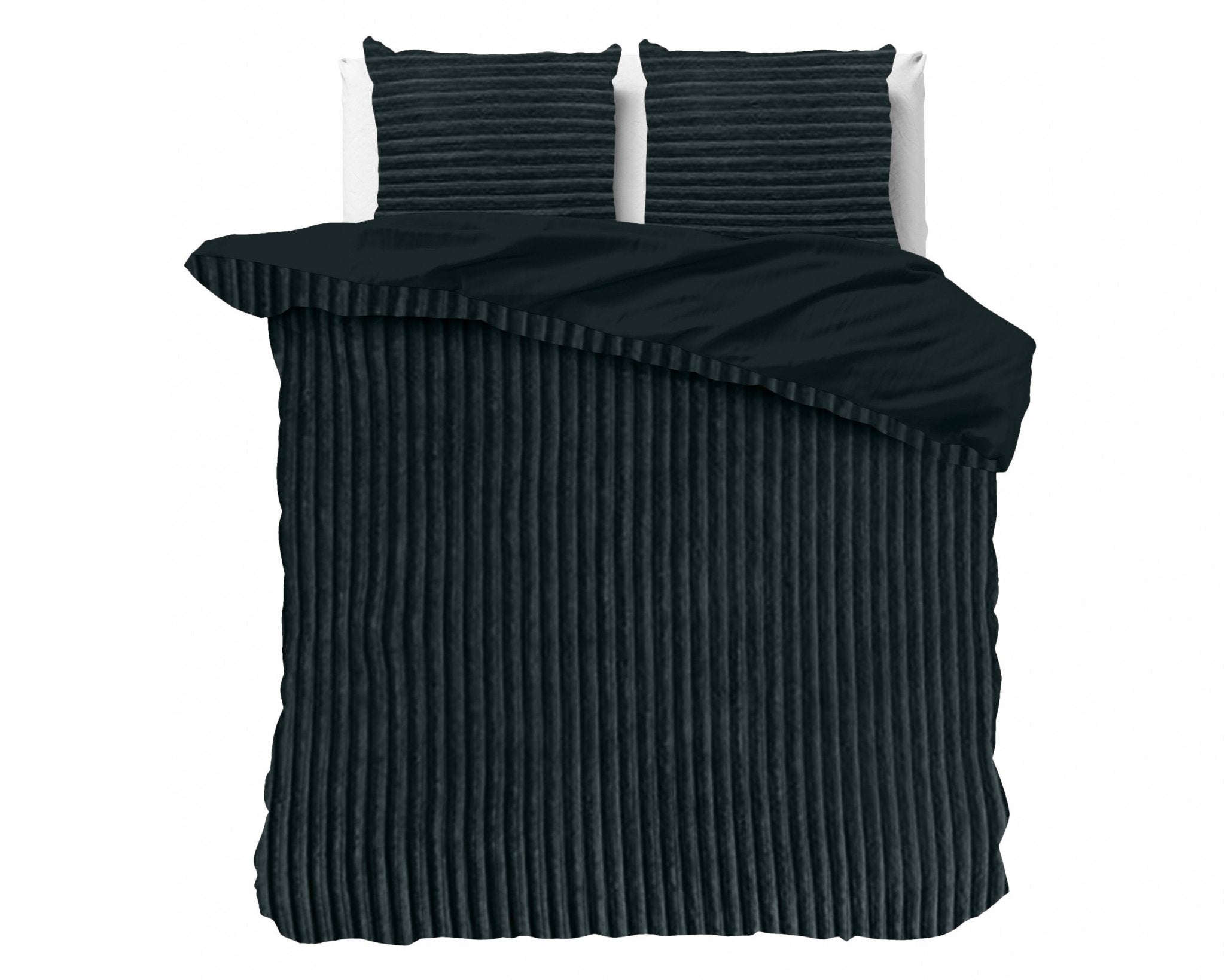 Sleeptime Rib Teddy Antraciet Dekbedovertrek - Dromen & Wonen
