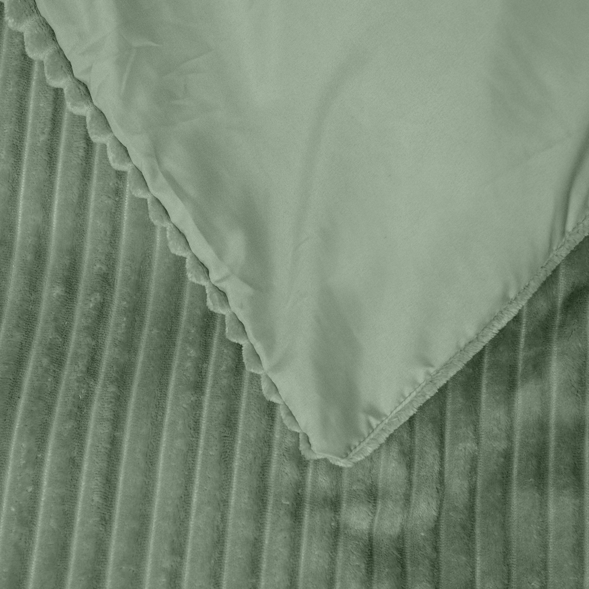 Sleeptime Rib Teddy Groen Dekbedovertrek - Dromen & Wonen