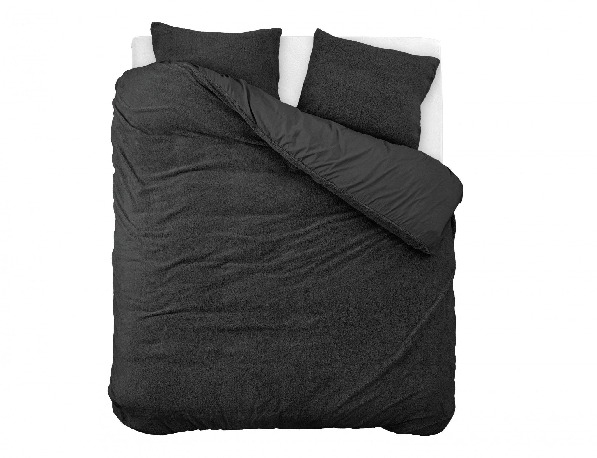 Sleeptime Teddy Dekbedovertrek Antraciet - Dromen & Wonen