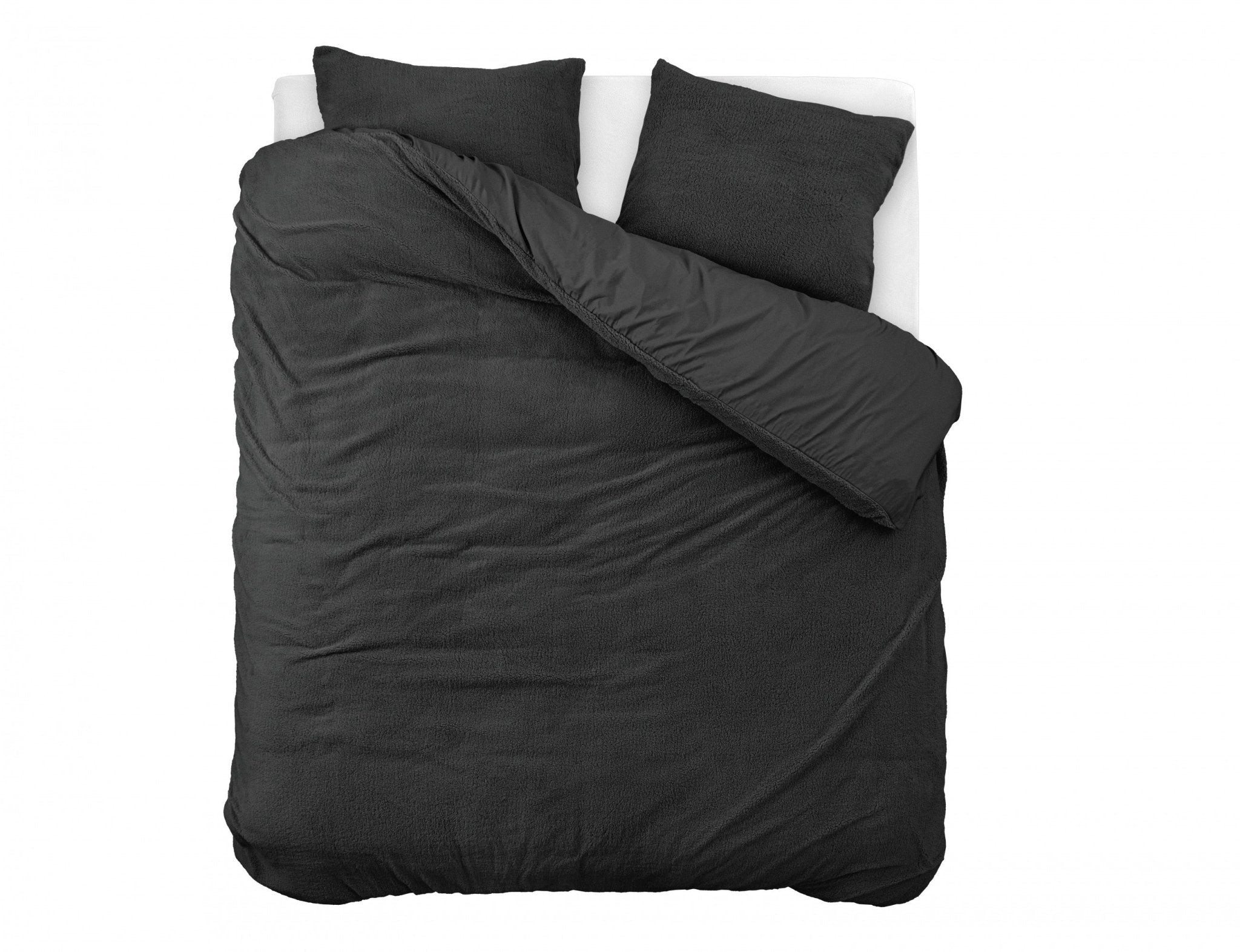 Sleeptime Teddy Dekbedovertrek Antraciet - Dromen & Wonen