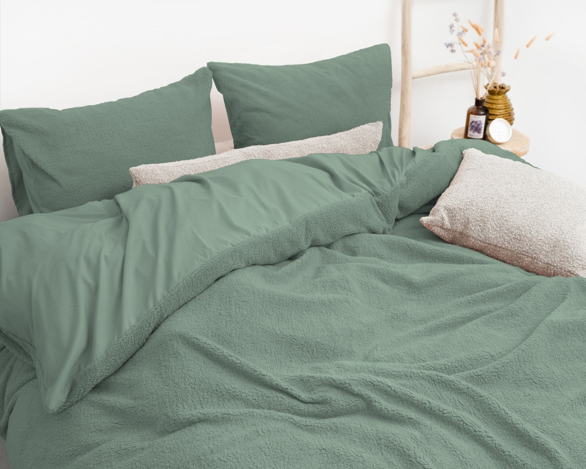 Sleeptime Teddy Dekbedovertrek Donker Groen - Dromen & Wonen