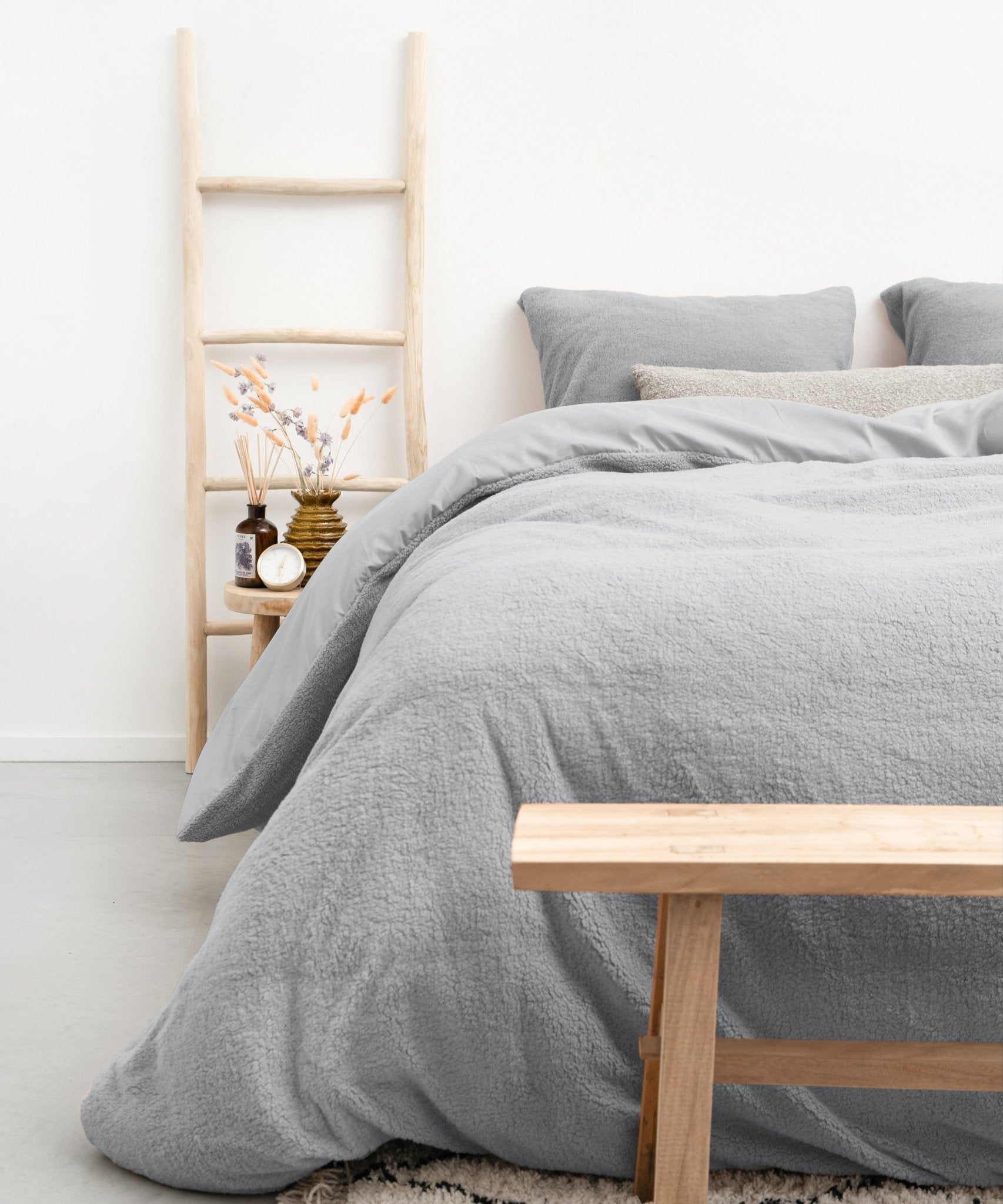 Sleeptime Teddy Dekbedovertrek Grijs - Dromen & Wonen