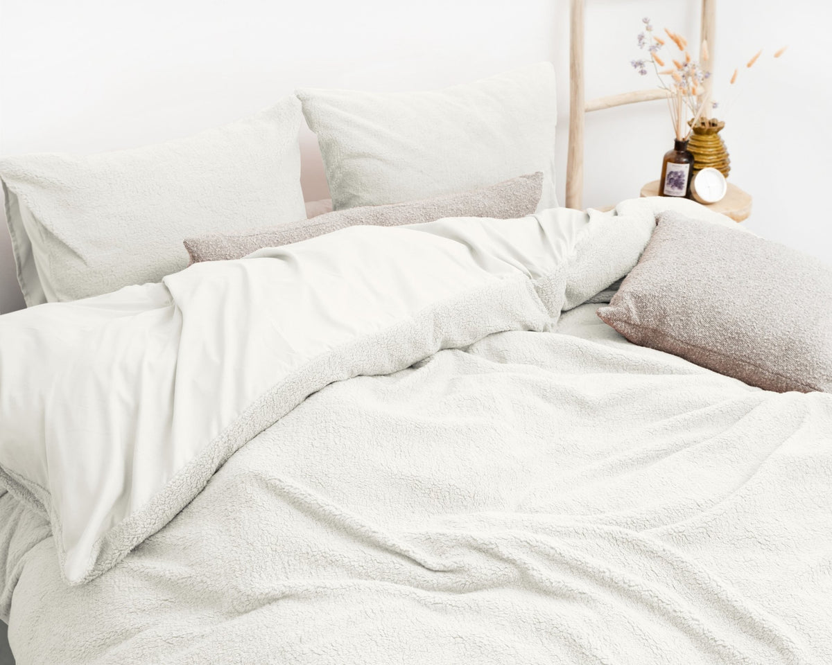 Sleeptime Teddy Dekbedovertrek Wit - Dromen & Wonen