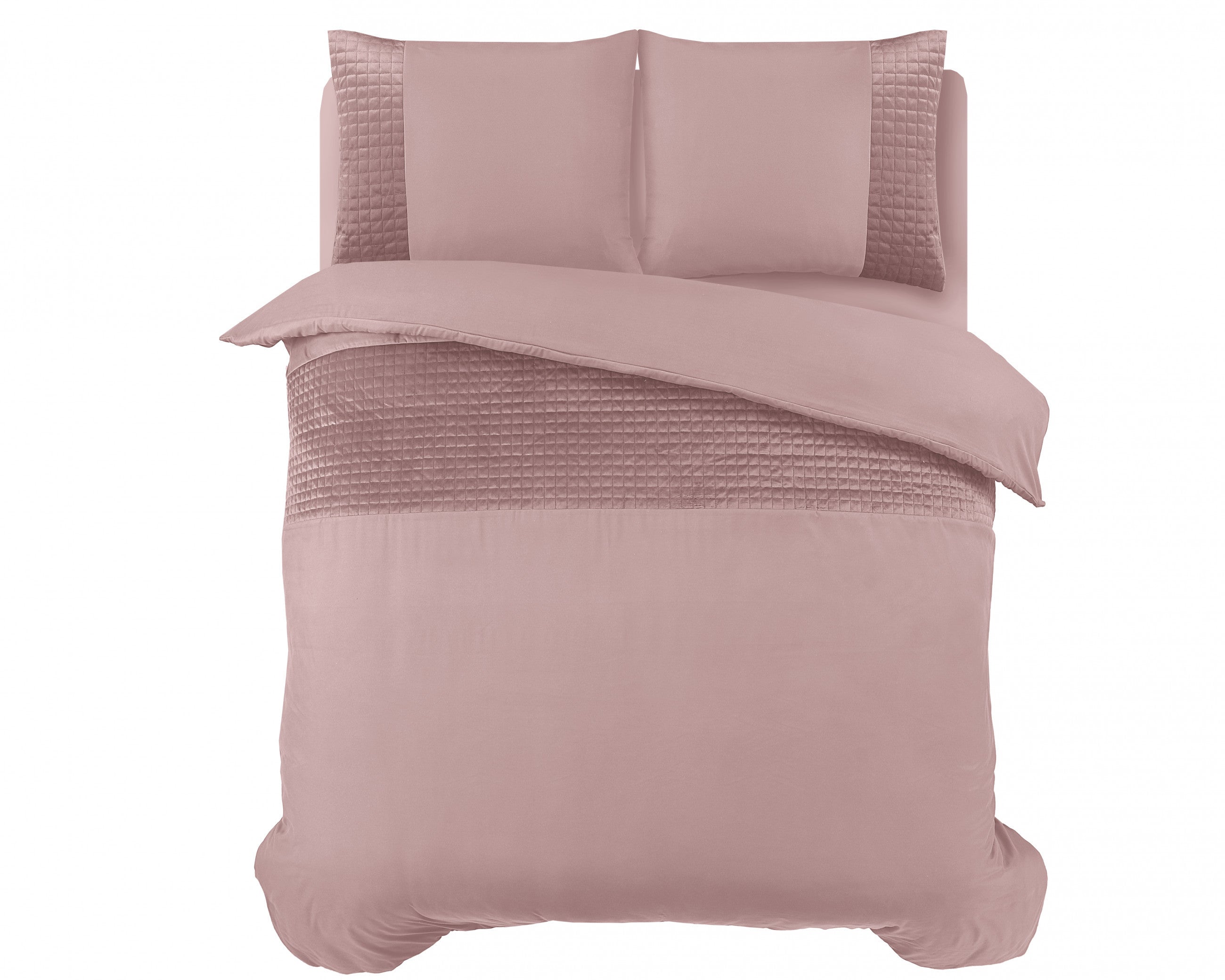 Sleeptime Velvet Band Roze Dekbedovertrek - Dromen & Wonen