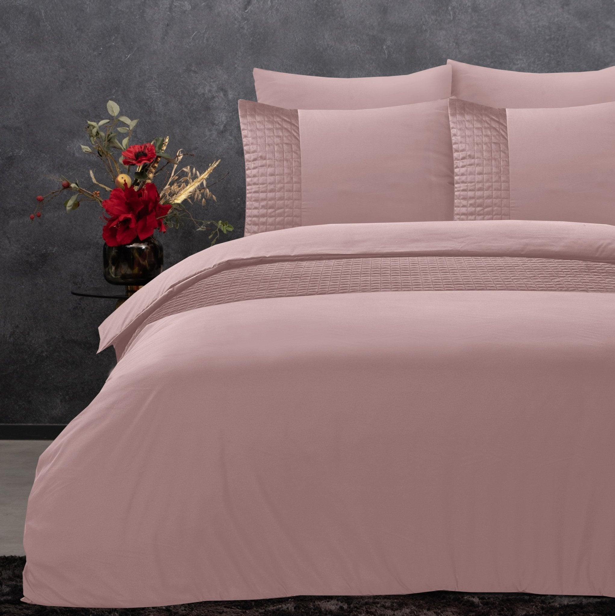 Sleeptime Velvet Band Roze Dekbedovertrek - Dromen & Wonen