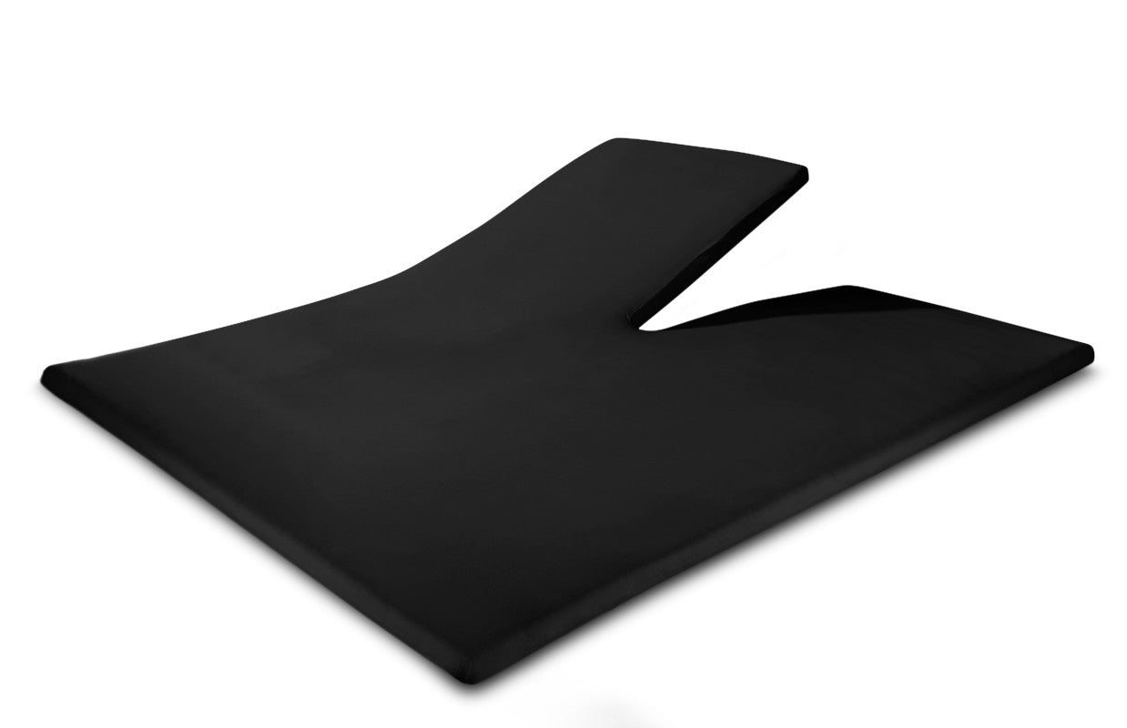 Splittopper Jersey Hoeslaken Zwart - Dromen & Wonen