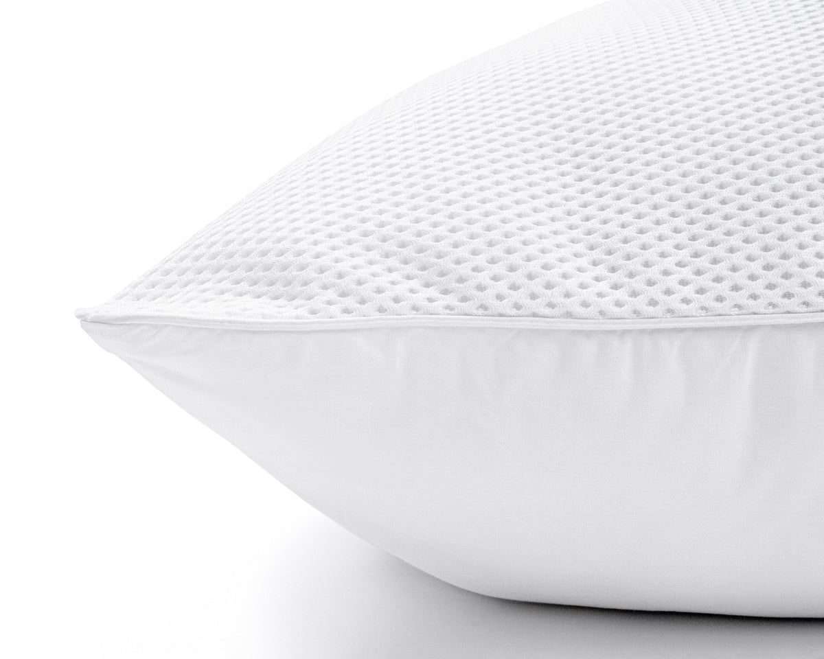 Ventilatie Hoofdkussen 50x70 cm – 4D 3D Mesh & Perkal Katoen – Dreamhouse - Dromen & Wonen