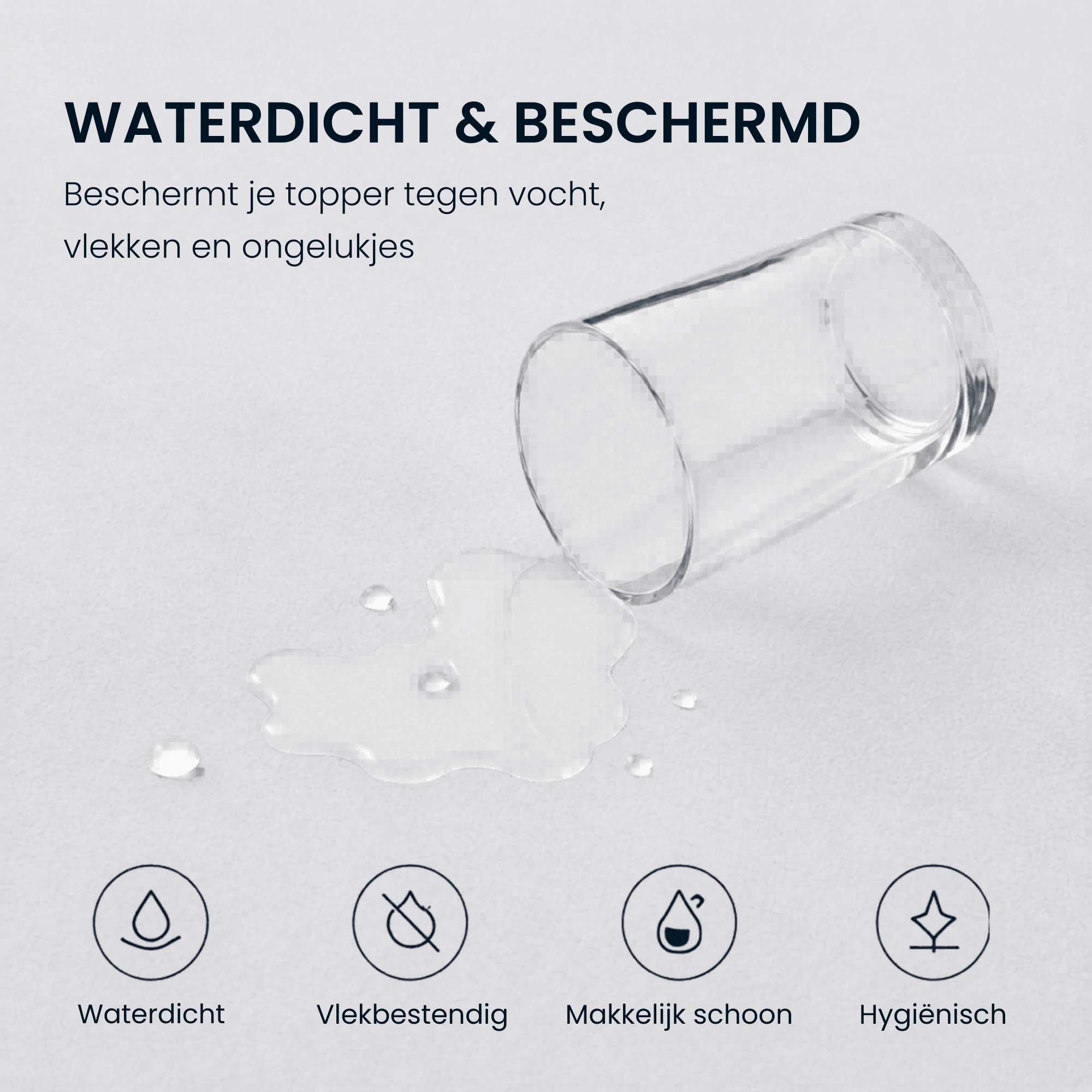 Waterdicht Split Topper Hoeslaken – Optimale Bescherming – Dreamhouse - Dromen & Wonen