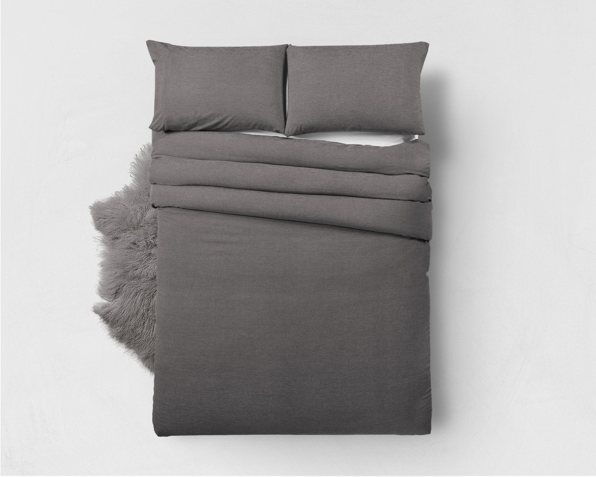 Zensation Bamboo Touch Antraciet Dekbedovertrek - Dromen & Wonen