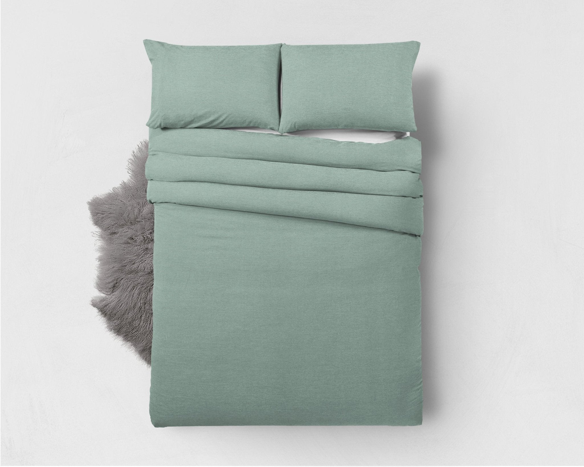 Zensation Bamboo Touch Groen Dekbedovertrek - Dromen & Wonen