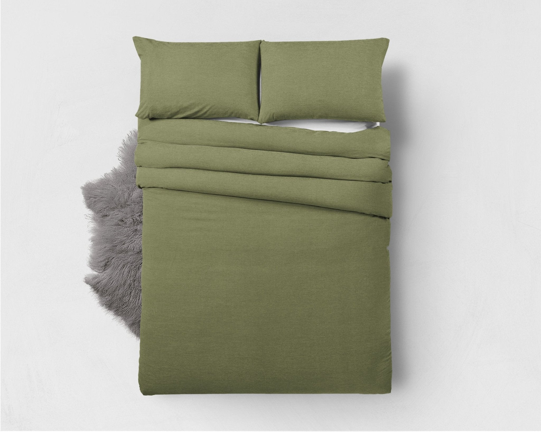 Zensation Bamboo Touch Groen Dekbedovertrek - Dromen & Wonen
