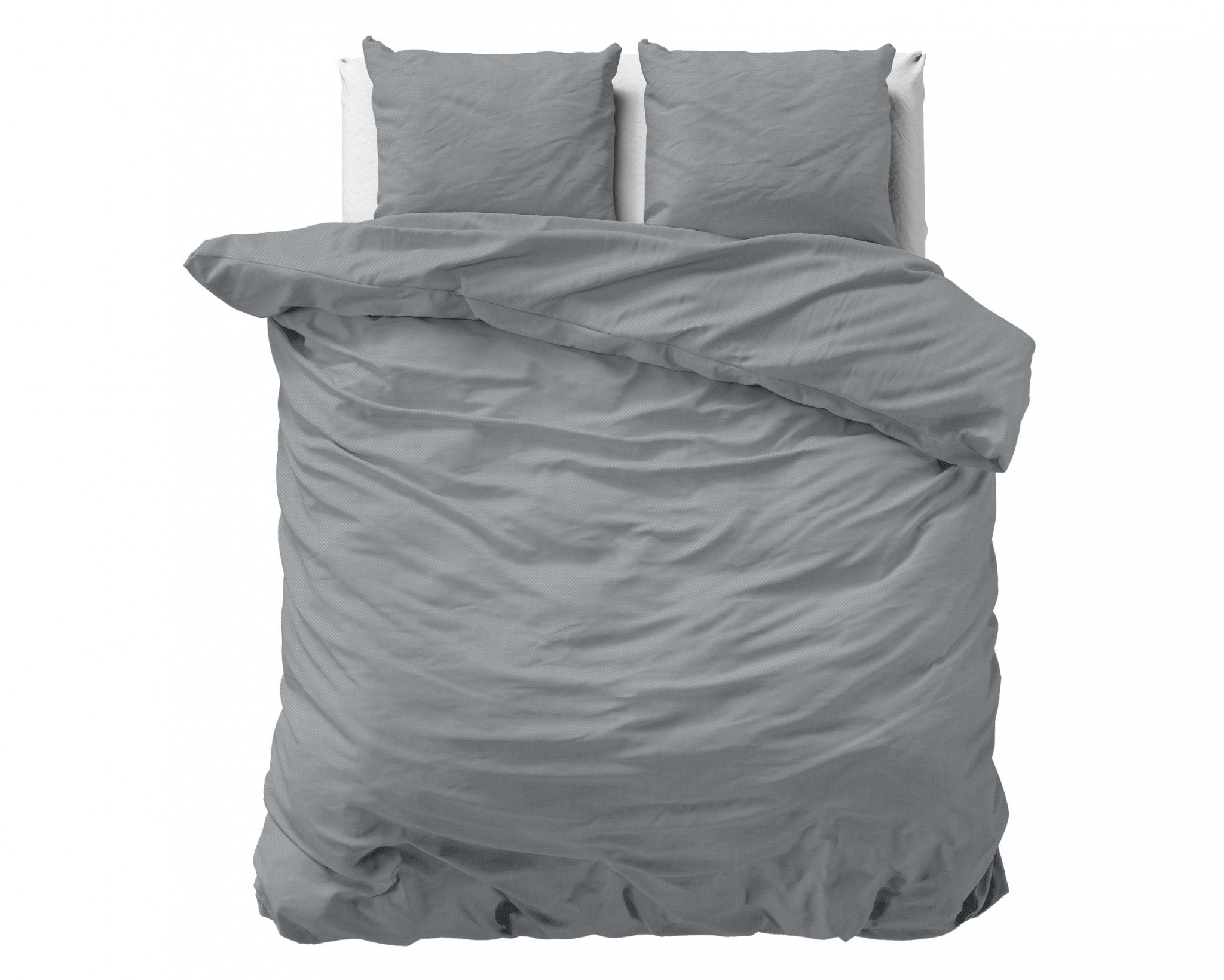 Zensation Satin Point Grijs Dekbedovertrek - Dromen & Wonen