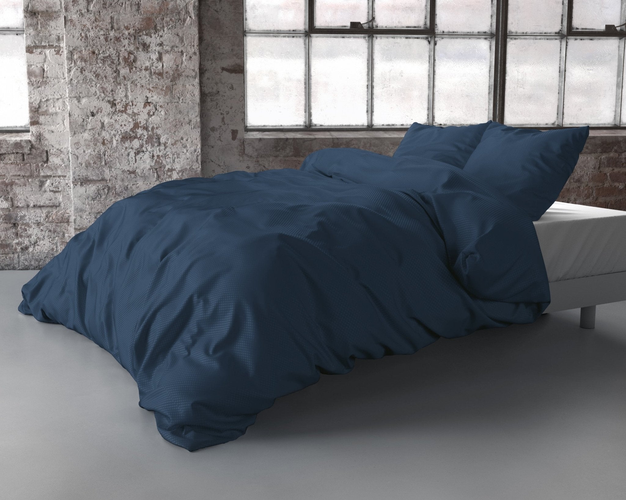 Zensation Satin Point Navy Dekbedovertrek - Dromen & Wonen