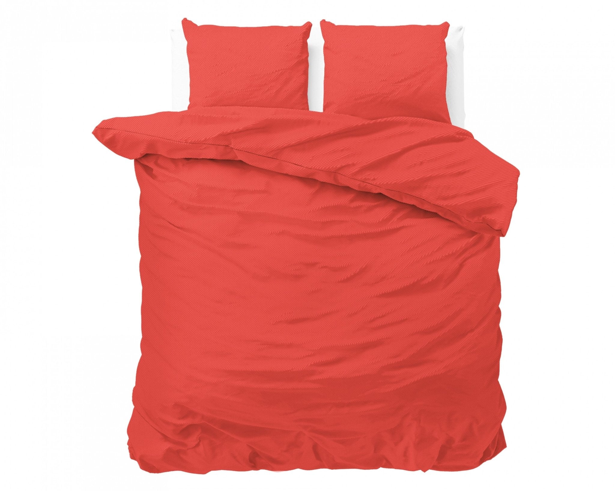 Zensation Satin Point Rood Dekbedovertrek - Dromen & Wonen