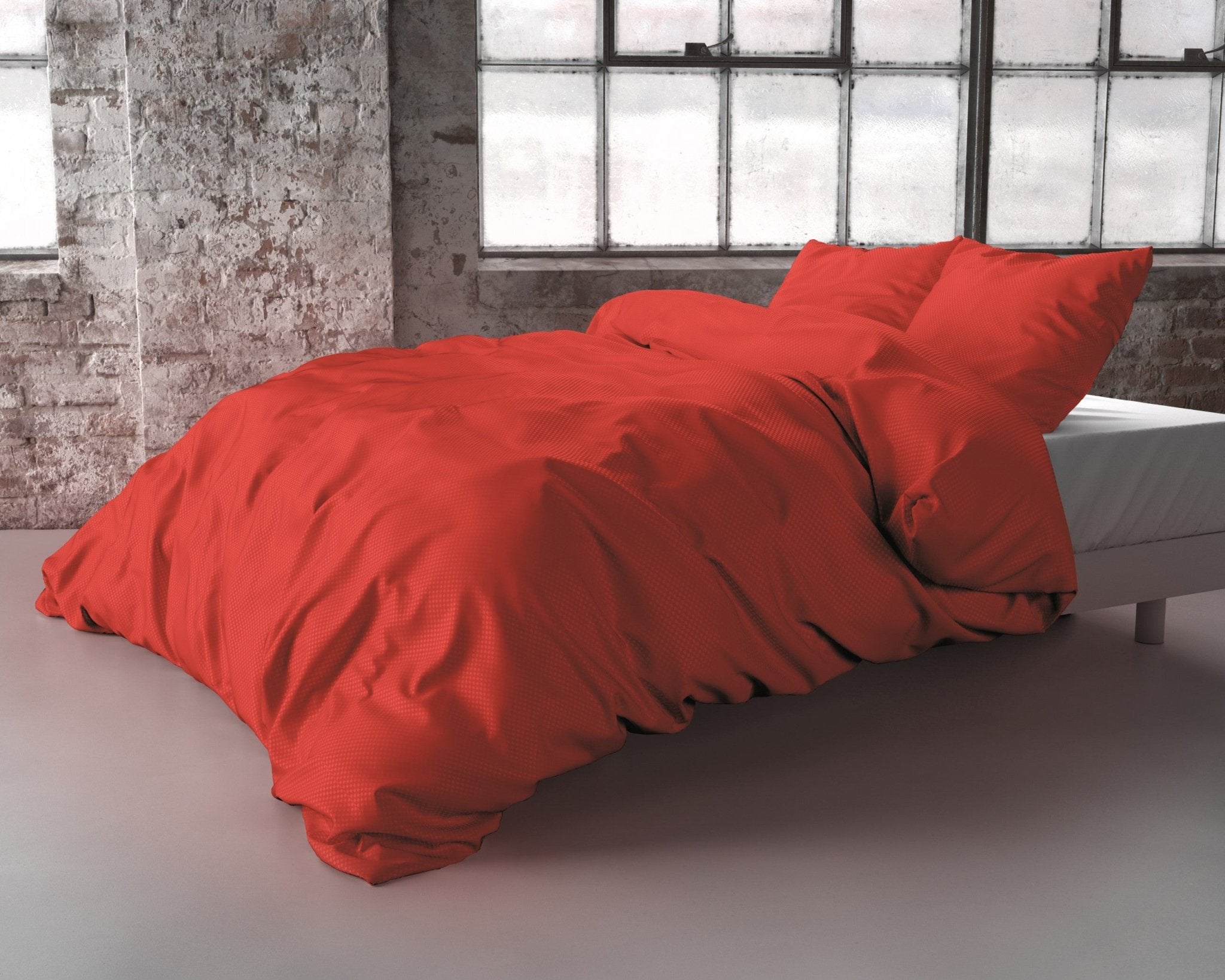 Zensation Satin Point Rood Dekbedovertrek - Dromen & Wonen