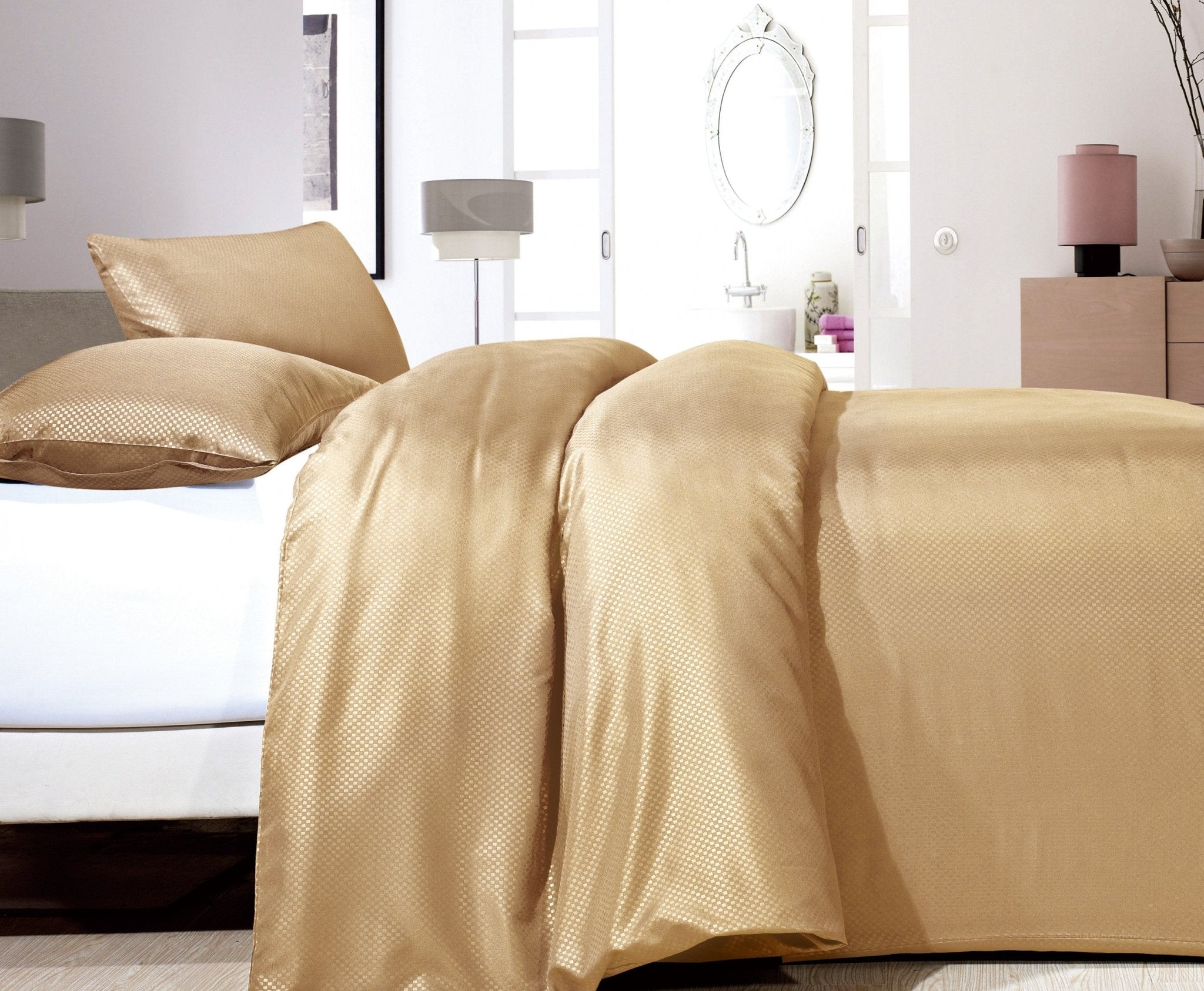 Zensation Satin Point Taupe Dekbedovertrek - Dromen & Wonen