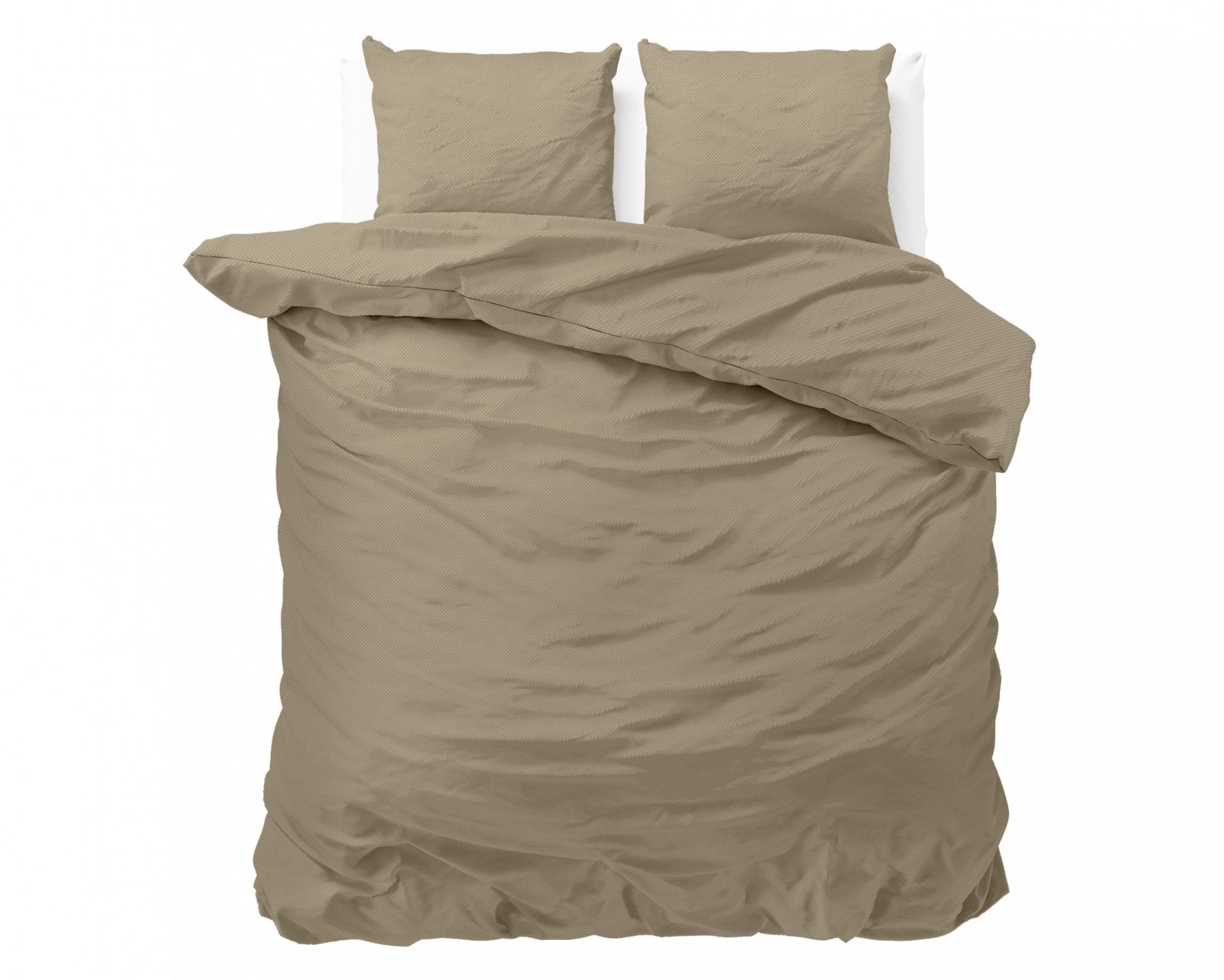 Zensation Satin Point Taupe Dekbedovertrek - Dromen & Wonen